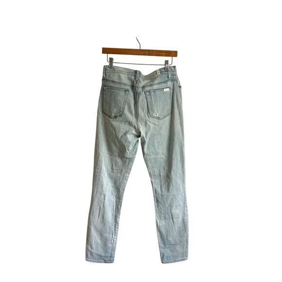 7 For All Mankind Rickie Relaxed Boyfriend Destroyed Jeans - Picture 4 of 8